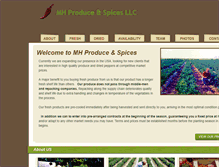 Tablet Screenshot of mhproduceandspices.com